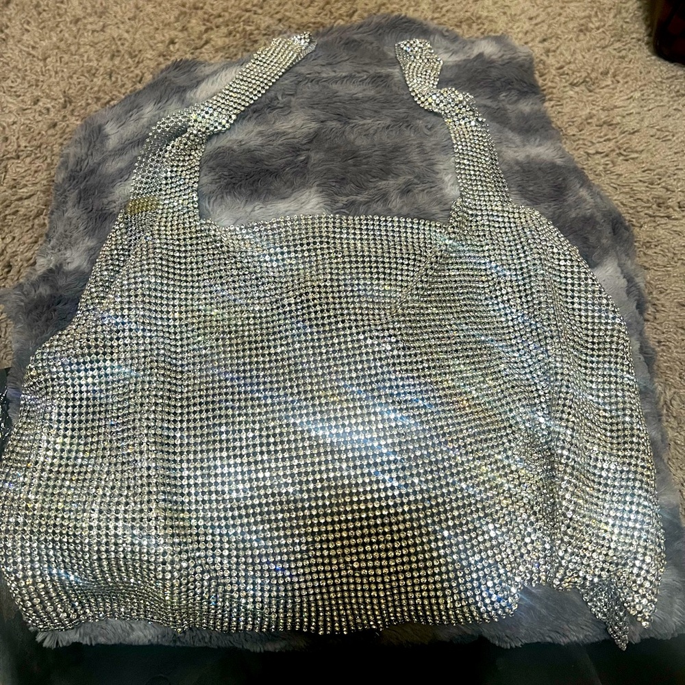 Fashion nova bride rhinestone top